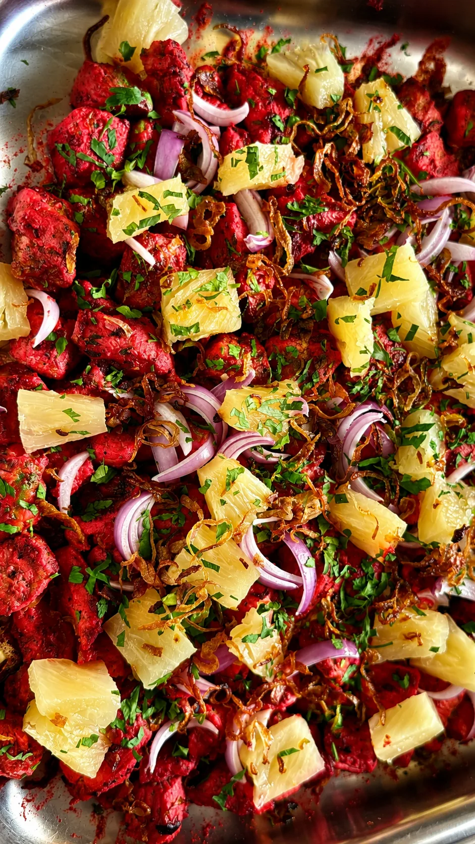 ChaZa tandoori chicken with pineapple